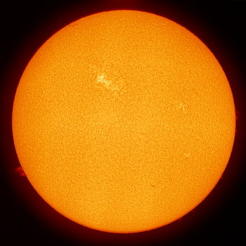 slunce, Vodíkový alfa, astrofotografie, astronomie, sluneční skvrny, panoráma, Lunt LS80THA, B18, DSII, powermate, Grasshopper 3