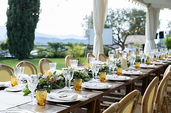 table, wedding, celebration, romantic, dinner, launch, marriage, dishes, luxury, country, chic