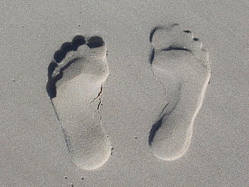 sand footprints, beach sand, close-up footprints, smooth sand, beach footprints, sand imprints, footprints in sand, beach scene, sand texture, beach photography, natural footprints