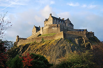 castle, edinburgh, hill, historical, landmark, fortress, architecture, tourist Attraction, scotland