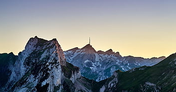 Alpy, alpstein, appenzell, švýcarsko, Příroda, hory, túra, venkovní, dobrodružství, krajina, západ slunce