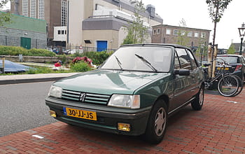 peugeot, 205, cabriolet, 1992, Leiden, 30-JJ-JS, roland garros, auto, convertibile, Vintage ▾, targa