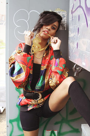 hip hop model, beauty, black, bling, city, face, fashion, female, girl, hair, hairstyle