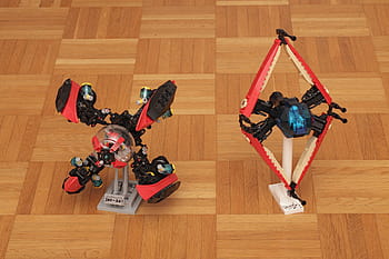 lego, prostor, starfighter, bok po boku, Kánon 100 mm, moc, Hvězdná telefonní hra, stg, curtis, dřevěná podlaha, vlastní sestavení