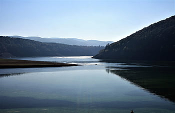 landscape, lake, mountains, heaven, blue, nature, mood