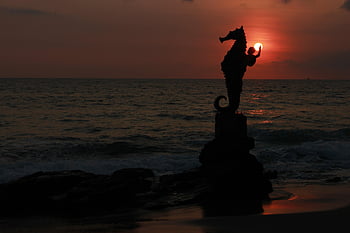 sunset, atardecer, nature, evening, sun, sol, landscape, playa Los Muertos, puerto Vallarta