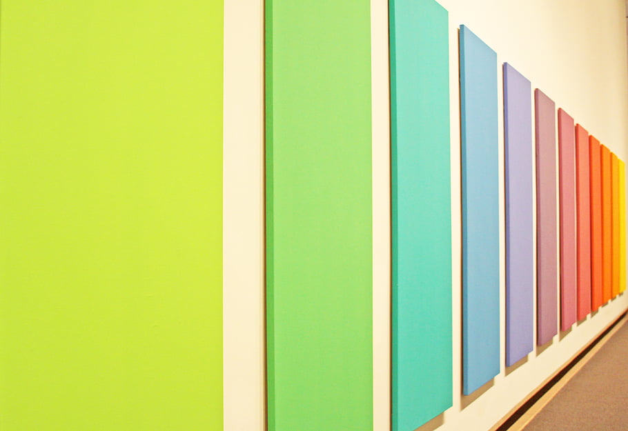 colorful, abstract, wall, art, design, painted, rainbow, creative, surface, texture, panels