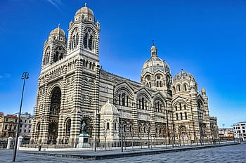marseille Cathedral, church, architecture, religion, building, landscape, cathedrale De La Major