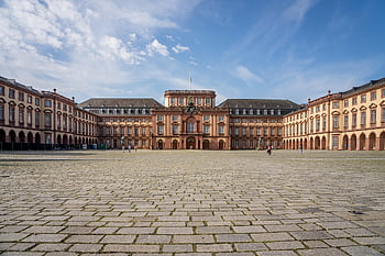 Mannheim, Németország, badenwuerttemberg, baden württemberg, Mannheim kastély, barokk kastély, barokk, kastély, épület, jólét, építészet