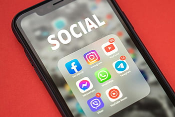 chytrý telefon, Ikona mobilní aplikace, Aplikace pro sociální média, detail, Populární aplikace, obrazovka, Facebook, instagram, Youtube, co, telegram
