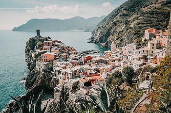 fjellene, natur, kyst, hus, landsby, bybildet, hav, Italia, riomaggiore