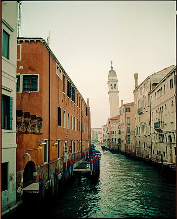 Venedig, Stadt, Kanal, still, venezianisch, historische Gebäude, markanter Turm, die Architektur, Wasserweg, Italien, alte Stadt