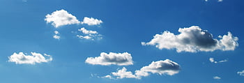 witte wolken, blauwe lucht, Donzige wolken, zonnige dag, vredige lucht, cloudformation, helder weer, natuurlijke schoonheid, overdaghemel, Serene sfeer, CloudScape -fotografie
