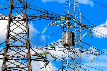 věž, elektrický, ocel, generátor, Napájení, inženýrství, řádek, watt, postavený, elektřina, kabel