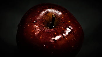 apple, red, Wallpaper 1920x1080, dark, fruit, desktop Backgrounds, laptop Wallpaper, background, stalk, cool Backgrounds, temptation