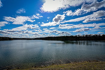 lakes, masuria, poland, spring, water, nature, sky, blue Spring