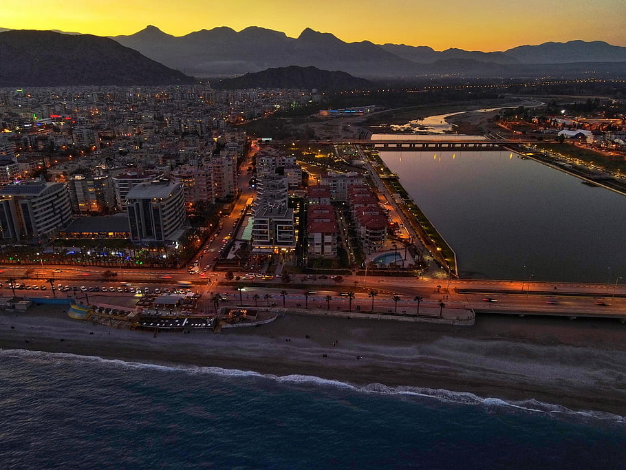antalya, krocan, město, moře, západ slunce, hvězda, temperament, lístek, lidé, člověk, zvíře