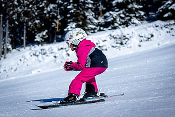 skiing, child, sporty, winter Sports, young, nature, winter, fun, little Girl, ski, childhood