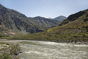 tajikistan, province Of Mountain-badakhshan, pamir, high Mountains, pandsch Valley, pansch River, valley, flow, landscape, nature, summit