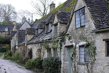 bibury, Cotswolds, Cotswold, Hütte, Gloucestershire, England, Dorf, Englisch, alt, Vereinigtes Königreich, die Architektur