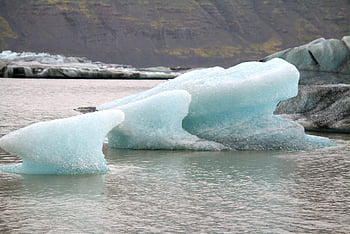 Island, ledovce, ledovec, ledové kry, klimatu, ochrany klimatu, klimatická změna, tyrkysový