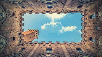 architecture, clouds, wall, historically, siena, sienna, italy, monument, view, nature, the Middle Ages