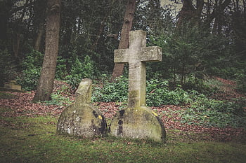 cemetery, old, cross, stone, graves, graveyard, tombstone, tomb