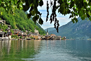 hallstatt, village, lake, salzkammergut, nature, austria, unesco World Heritage, mountains, buildings, water, town