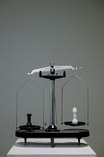 chess pieces, balance scale, equality concept, monochrome chess, antique scale, chess symbolism, equal weight, chess art, chess balance, chess equality, chess photography