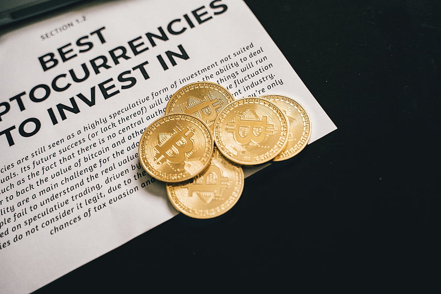 コイン、 暗号通貨、 投資、 閉じる、 資料、 促進する、 ベスト、 投資する、 に