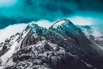 snow, mountain, winter, mountains, nature, summit, alpine, pyrénées, holiday, mountaineering, cold