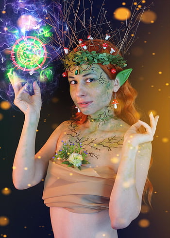elf, fairy, druid, spirit Of The Forest, magic, nature, story, character, forest Nymph, shaman, crown