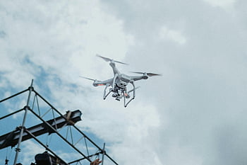 drone camera, drone, hovering, sky, clouds, technology, in action, aerial photography, unmanned aerial vehicle, UAV, drone technology