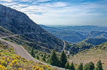 Spagna, andalusia, Provincia di Cadice, montagne, collina, serbatoio, Palomano Puerto de Las, Reservoir Zahara-El Gastor, zahara de la sierra, El Gasto, acqua