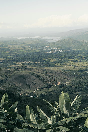 Mountains and Valley Landscape, Colombia, Huila, lush green valleys, aerial view, mountains, valley, landscape, nature, scenic, South America