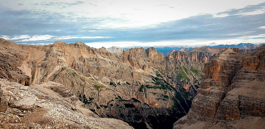 hory, dolomity, skály, Příroda, Itálie, tofan