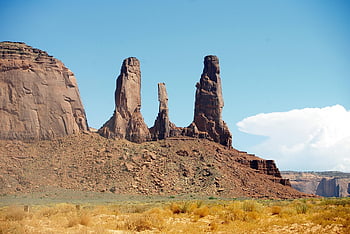 usa, utah, monument valley, poušť, pískovec, kopeček, Příroda, eroze, panoráma, krajina, divoch