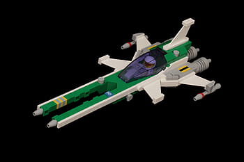 Lego, Vic Viper, caza estelar, moc, noviembre, 2020, verde, blanco, astronave, personalizado, diseño