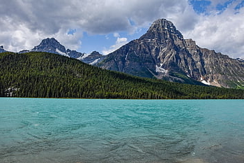 lake, mountains, trees, water, rocky Mountains, mountain Range, nature, scenery, scenic, national Park, waterfowl Lakes