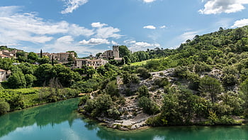 esparron de verdon, jezero, provence, Francie, krajina, verdon, voda, Příroda, prázdnin, modrý, cestovat