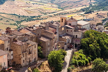 italy, sicily, village, buildings, town, houses, old, historic, historical, medieval, countryside
