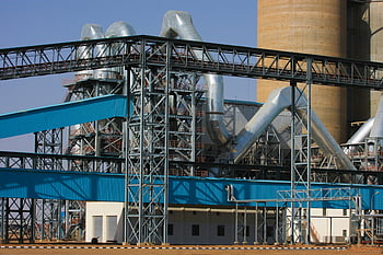 industrial production plant, large industrial factory, steel structures, towering pipes, industrial facility, factory facility, industrial factory, steel framework, industrial pipes, factory exterior, industrial building