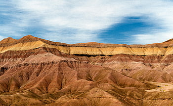 Arizona -Felsformationen, geschichteten Sandstein, szenische Ansicht, riesiger blauer Himmel, Wüstenlandschaft, natürliche Schönheit, geologische Formationen, Outdoor-Landschaft, bunte Felsen, Naturtapete, Arizona Wüste