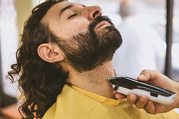 barber, shaving, man's beard, hair clipper, electric shaver, close-up, beard trimming, grooming, facial hair, barber shop, men's grooming