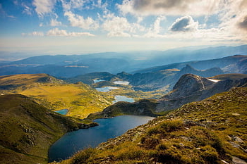 mountains, peak, summit, sky, stones, hike, meditation, horizon, seven Lakes, ridge, valley