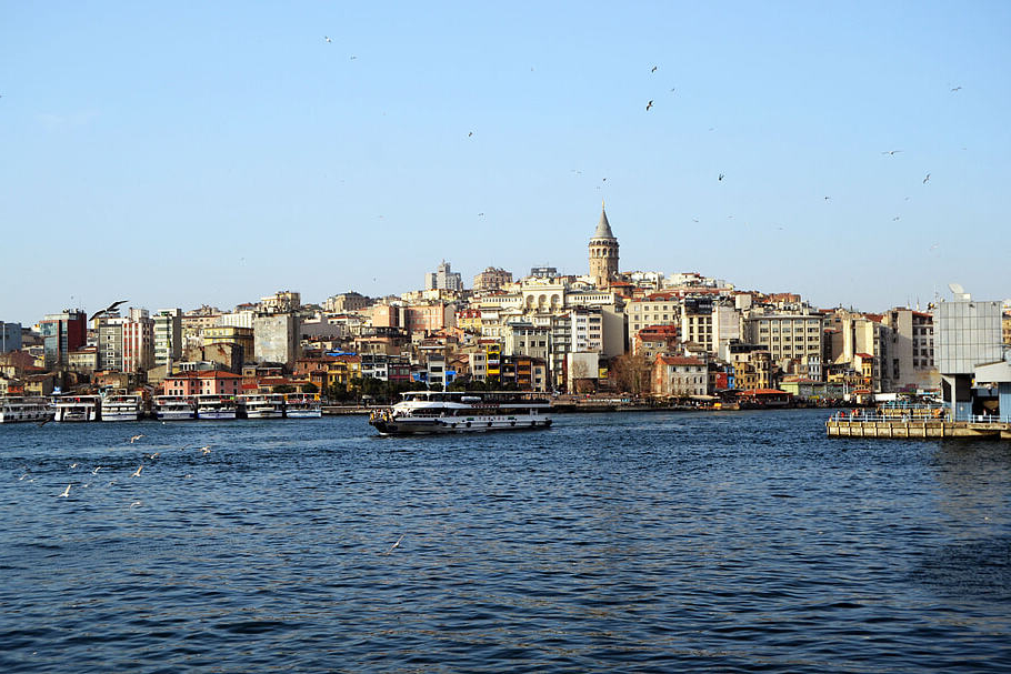 mešita, věž, konstantinople, Istanbul, Bospor, krocan, kultura, krajina