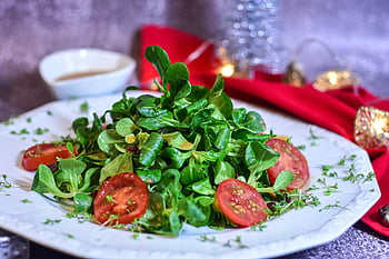 salát, Zimní salát, Salátový talíř, obvaz, vegetariánský, jídlo, vegan, zdravý, výživa, vitamíny