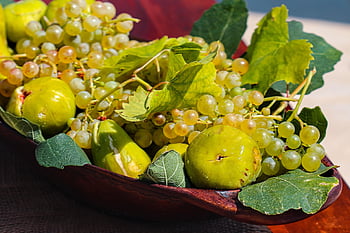 figs, grapes, fruit, nature, juicy, green Grape, green Figs, food, nutrition, arrangement, ripe