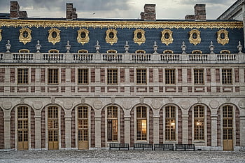 castle, palace, fortress, building, landmark, versailles, architecture