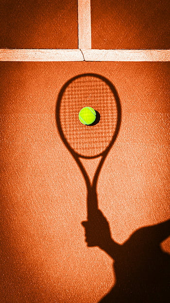 tennis racket shadow, clay court, sports themes, artistic shadow, tennis ball, Brazil, tennis court, sports photography, racket shadow, ball shadow, clay surface
